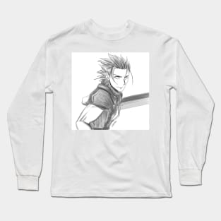 zack fair the swordsman in fantasy Long Sleeve T-Shirt